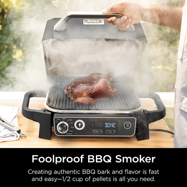 Ninja Woodfire Outdoor Grill & Smoker, 7-in-1 Master Grill, BBQ