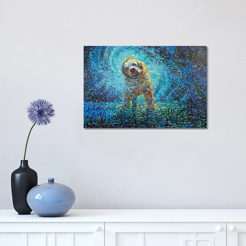 iCanvas "Labrador Jazz" by Iris Scott Canvas Print - 12x18x1.5