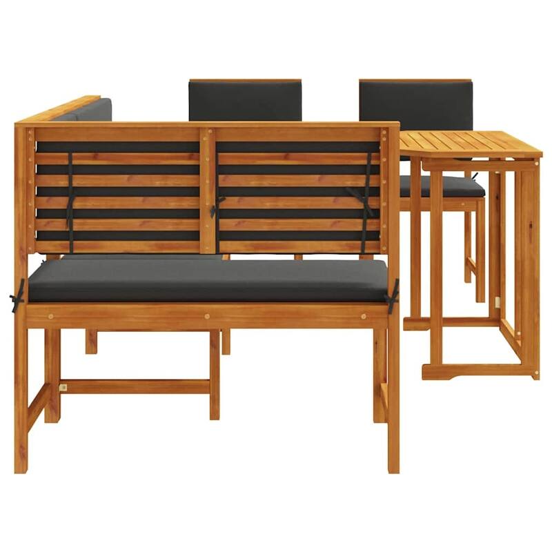 vidaXL Garden Bench Set Brown solid acacia wood - 20 x 35 x 30