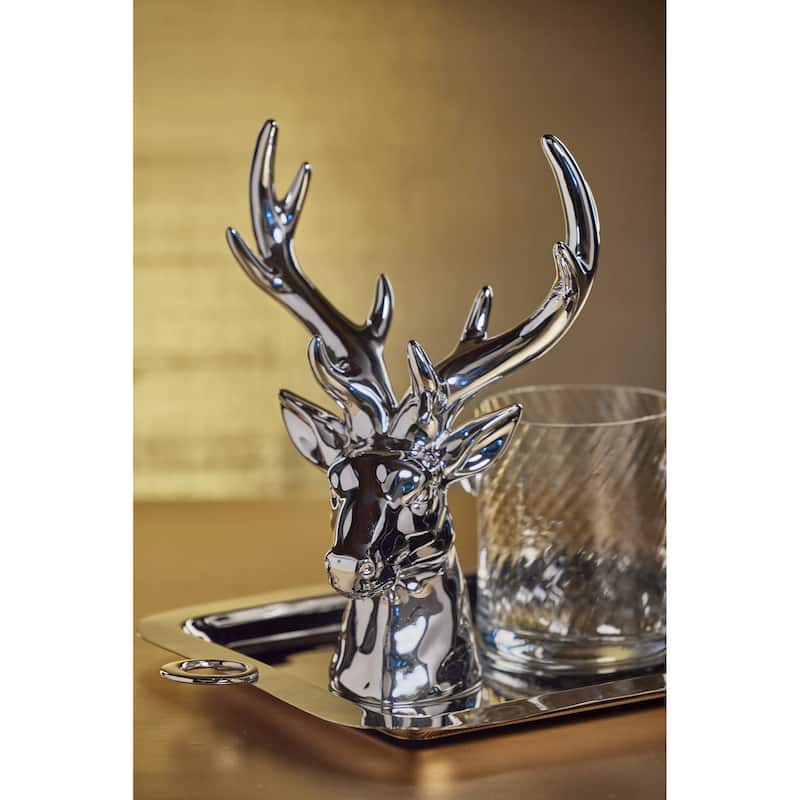 Rocky Mountain 15.5" Ceramic Stag Head Figurine Statue
