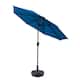 Holme 9-foot Steel Market Patio Umbrella with Tilt-and-Crank - Royal Blue