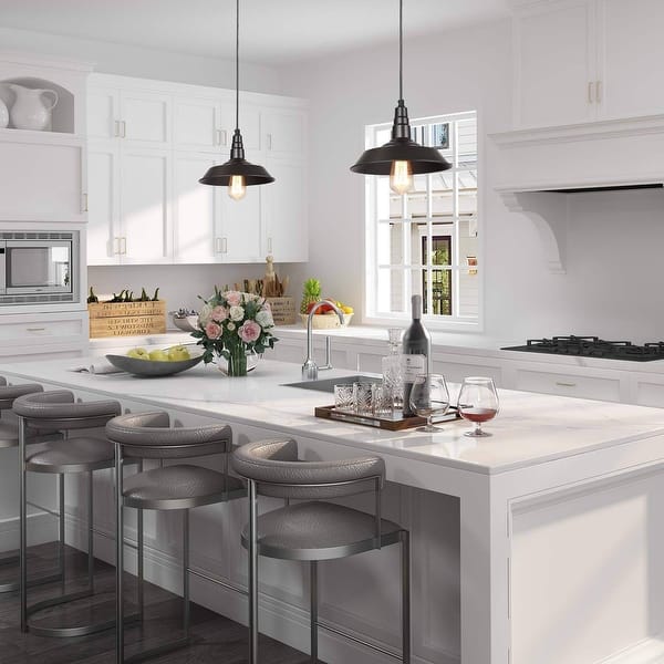 slide 2 of 8, The Gray Barn Heavenly Winds 1-Light Kitchen Island Pendant Hanging Lights