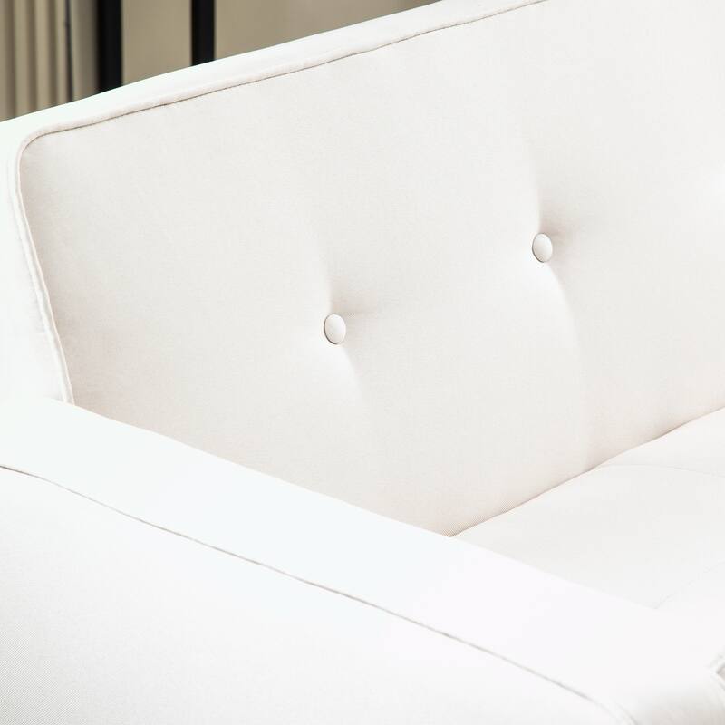 Futon Sofa Bed Convertible Couch Bed with Armrests