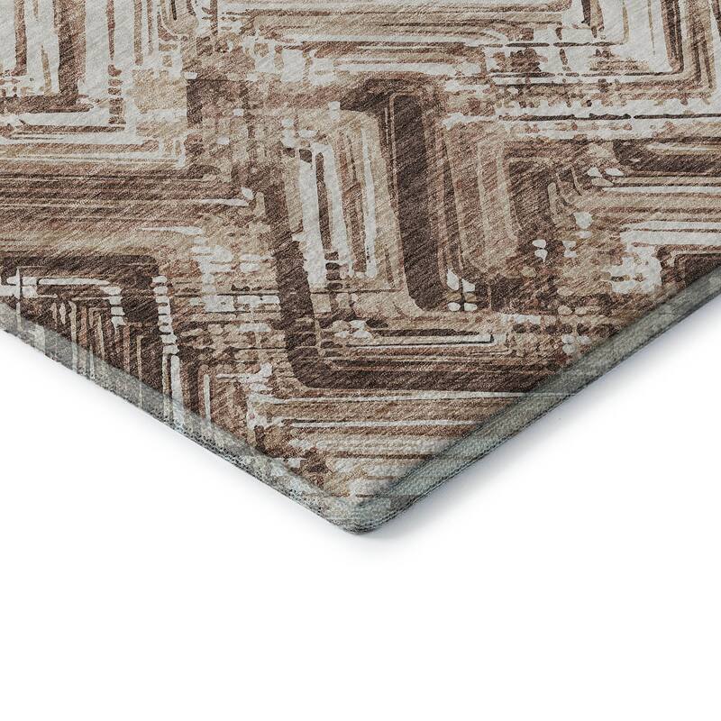Premium Washable Super Soft Blurred Chevron Mayfield Rug