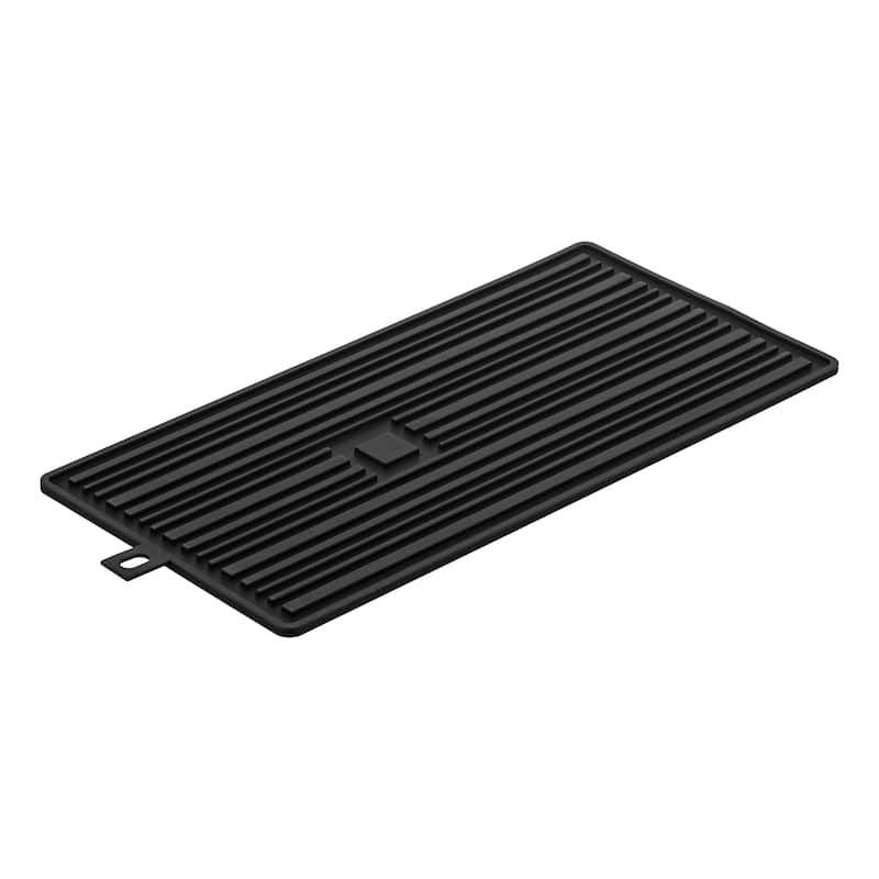 Yamazaki Home Roll-Up Dish Drying Mat, Silicone - L 8.58 x W x H 0.24 inches - Black