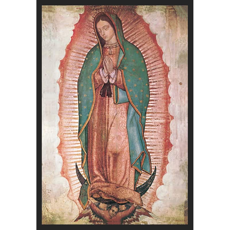 Lady Quadolupe Framed Art Poster - 24 x 36 Inch