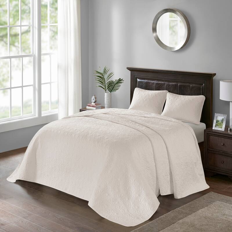 Madison Park Mansfield Reversible Bedspread Set