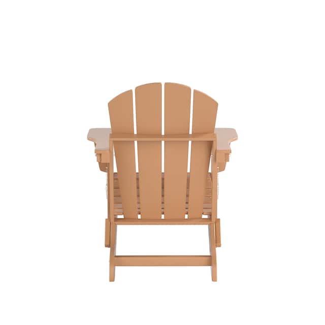 Laguna Outdoor Eco-Friendly Poly Folding Adirondack Chair (Set of 2)