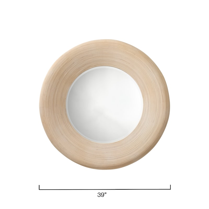 Jamie Young Paddock Bamboo Round Wall Mirror