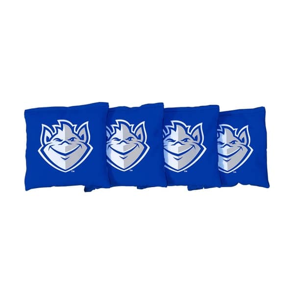 slide 2 of 3, Saint Louis University Billikens Blue Cornhole Bags All-Weather Resin Filled