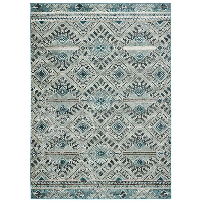Kamalian Indoor/ Outdoor Tribal Polypropylene Area Rug by Havenside Home
