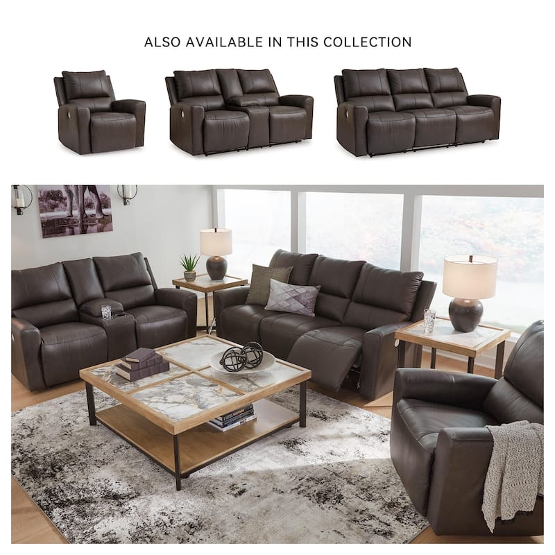 Signature Design by Ashley Boxmere Dark Brown Power Rocker Recliner