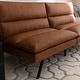 preview thumbnail 9 of 8, EGOHOME 71" Faux Leather Convertible Sofa with Split Back