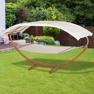 Outsunny 13 Wooden Arc Outdoor Hammock Stand Modern New Releases