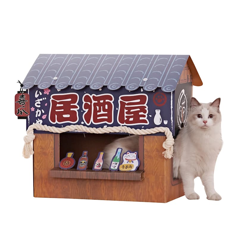 NATAZO Cat Scratcher Small Cat House