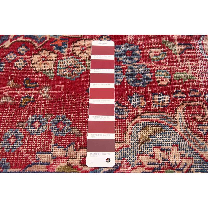 ECARPETGALLERY Hand-knotted Antalya Vintage Burgundy Wool Rug - 6'1 x 9'3