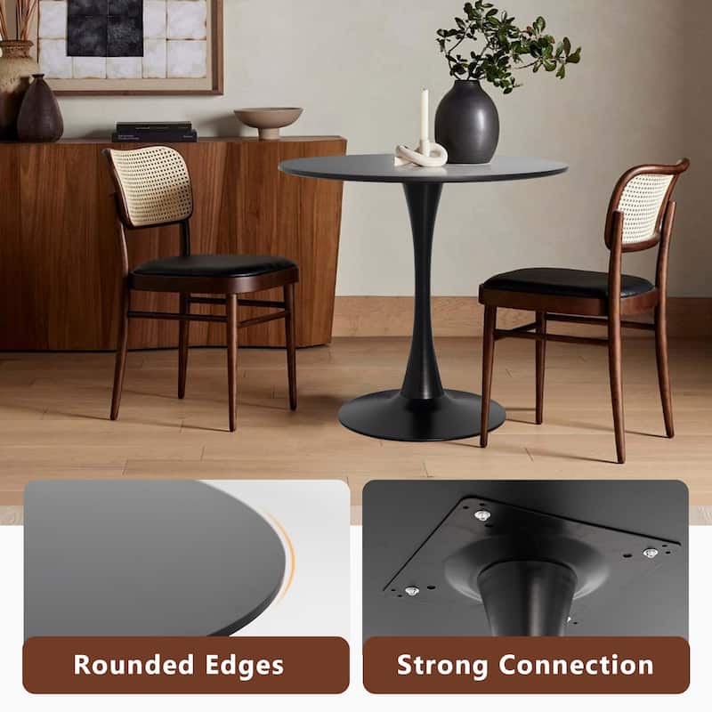 Modern Industrial Dining Table with Certified Wood and Child Safe Edges for Compact Open Plan Spaces