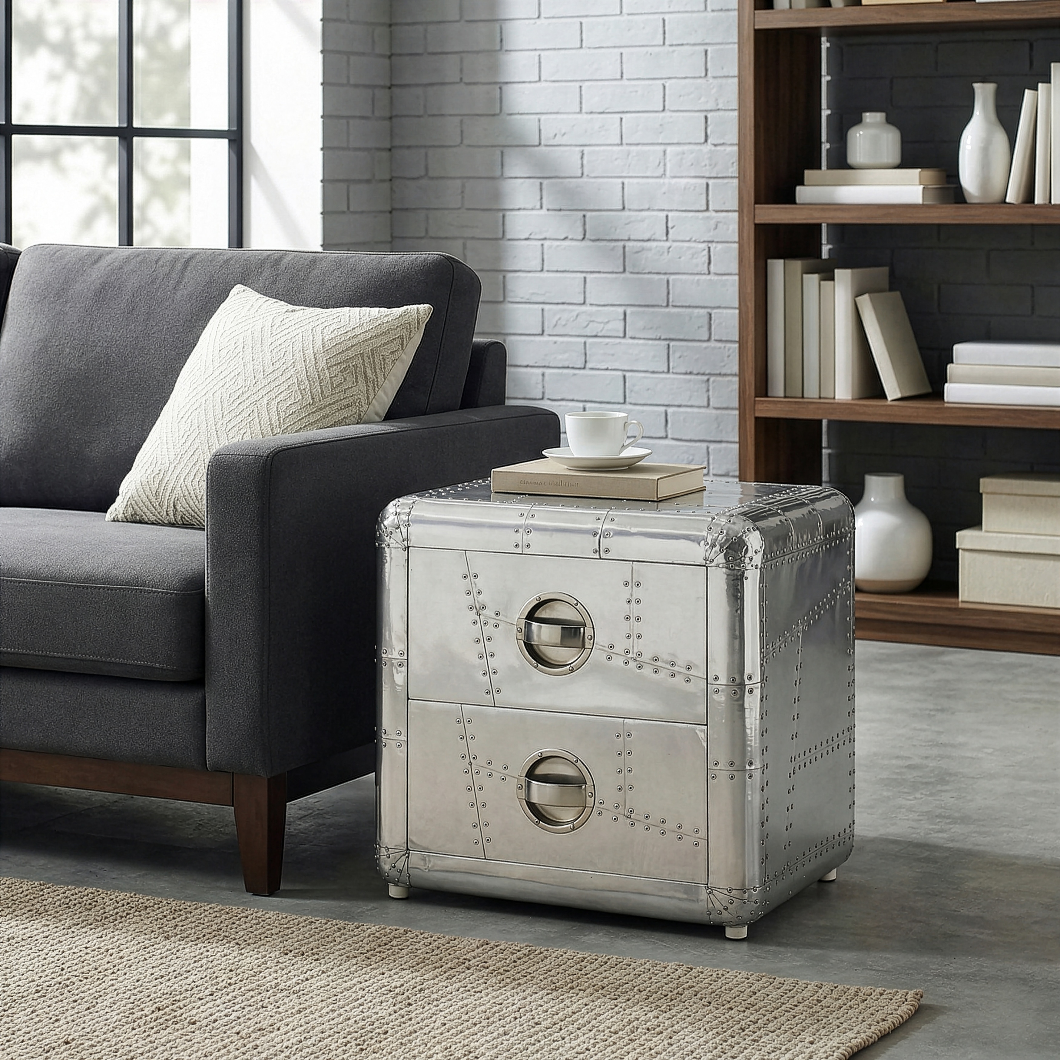 Handmade Midway Aviator End Table