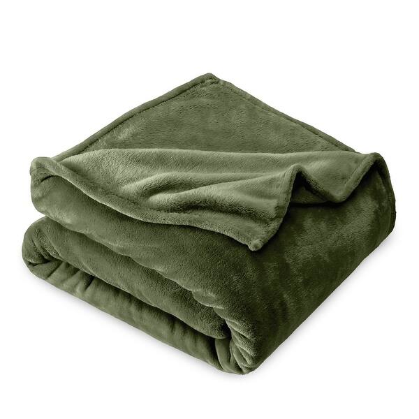 Bare Home Microplush Fleece Blanket - Ultra-Soft - Cozy Fuzzy Warm - Throw - Cypress