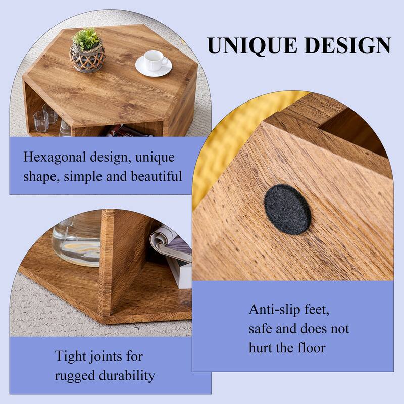 Modern Hexagonal Coffee Table