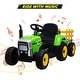 preview thumbnail 23 of 27, 12V Kids Ride on Tractor，Battery Powered Electric Tractor with Trailer