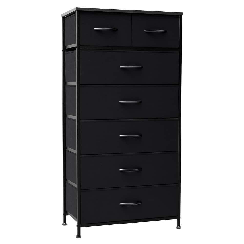 Vertical Storage Dresser 7-drawer Chest Closet Organizer Unit for Bedroom