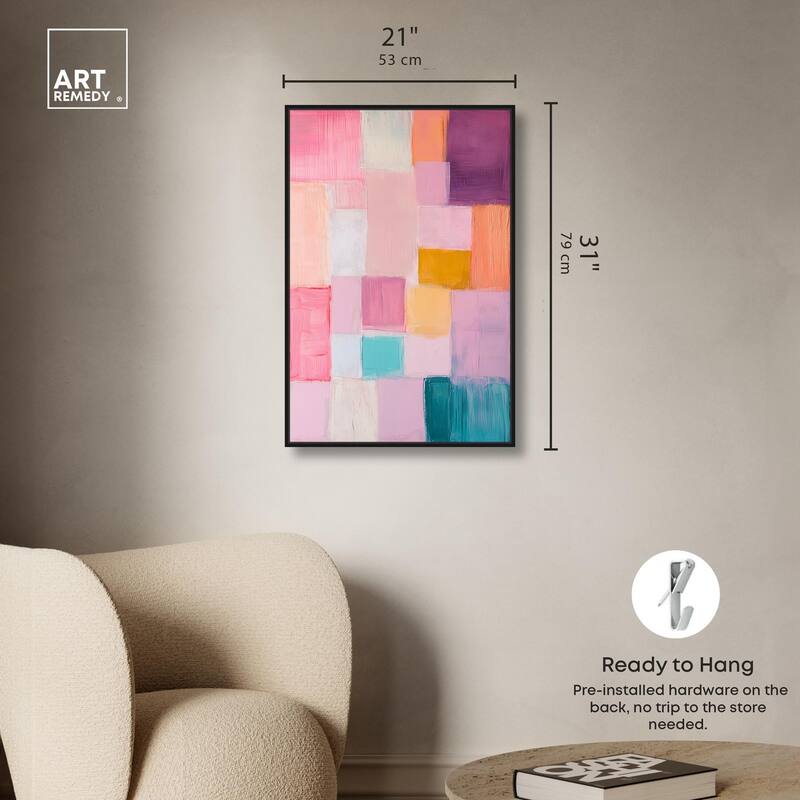 Color Squares III Canvas by Art Remedy