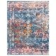preview thumbnail 47 of 48, SAFAVIEH Vintage Distressed Boho Persian Bihter Oriental Polyester Rug with Fringe 8' x 10' - Turquoise/Multi - Rectangle