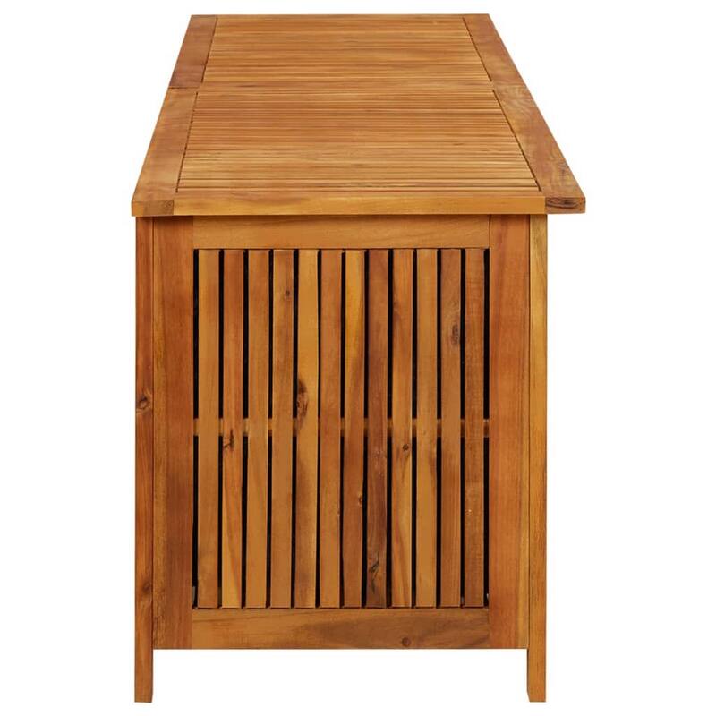 Misty Outdoor Storage Box, 79 Inch Natural Brown Solid Acacia Wood
