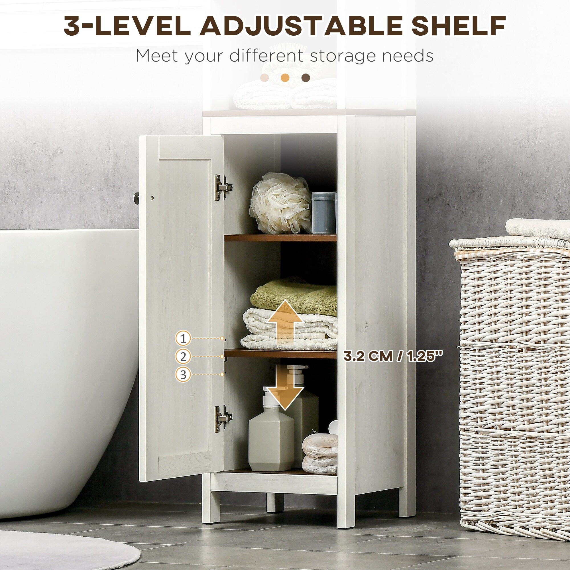 https://ak1.ostkcdn.com/images/products/is/images/direct/acc7e16eab2667f5fbeb4277368492c88f73836a/kleankin-Tall-Bathroom-Storage-Cabinet%2C-Freestanding-Tower-Cabinet-with-3-Open-Shelves-and-Adjustable-Shelf%2C-Antique-White.jpg