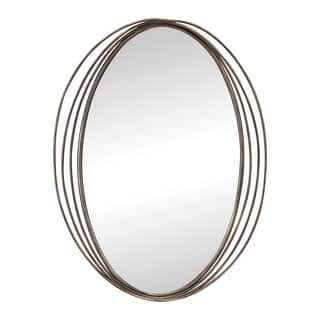 Modern Oval Wall Mirror 30"H