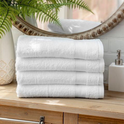 The Welhome 4 Piece Basic Quick Dry Towel Set