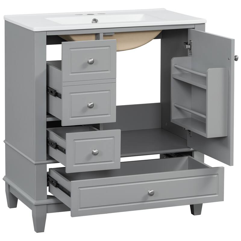 Christopher Knight Home 30" Stylish and Functional Bathroom Vanity with Sink