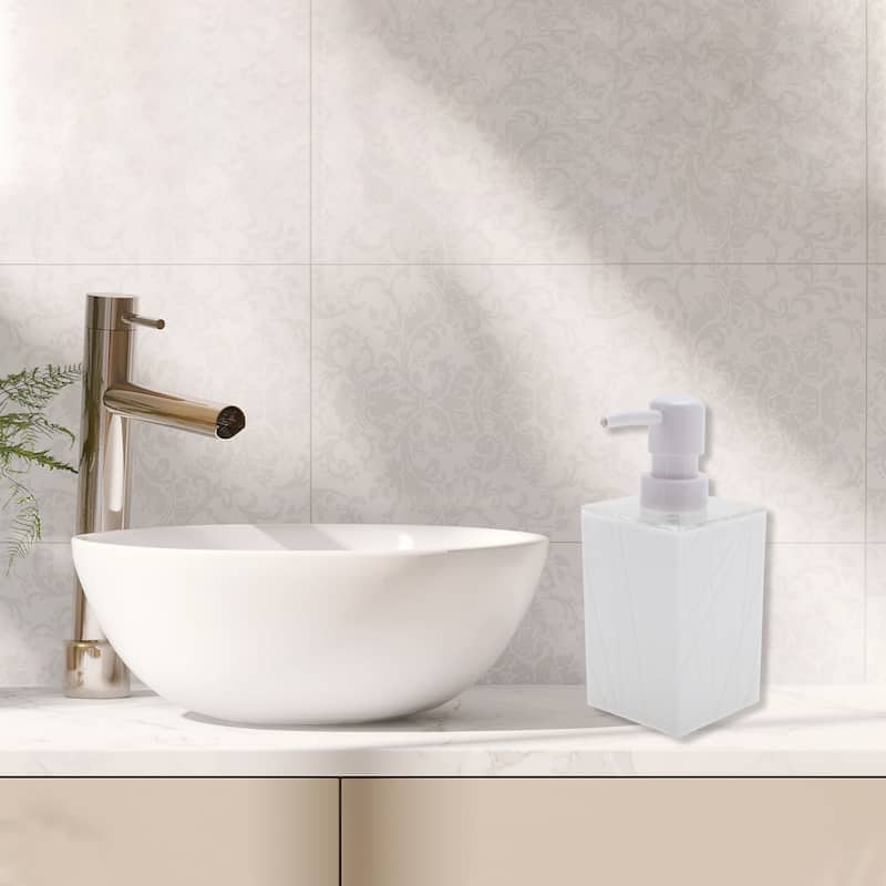 Classic Soap Pump Dispenser Set for Bathroom for Laundry Rooms 1 Set - White