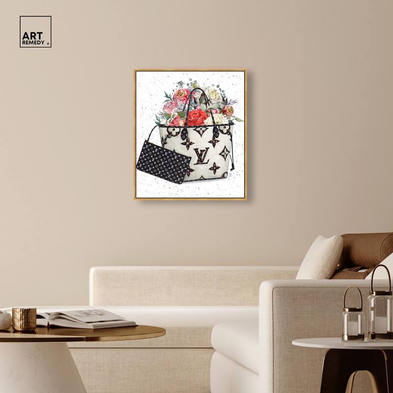Floral Summer Bag Canvas by Art Remedy