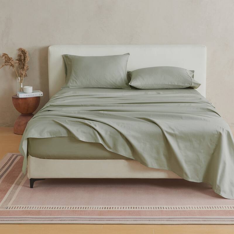 Linery & Co. 100% Cotton Sateen Sheet Set