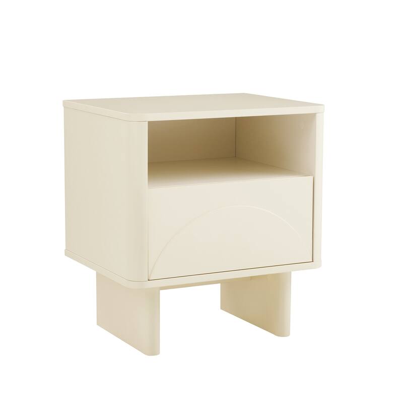 Manhattan Comfort Ella 20" Nightstand (1-Drawer) - Set of 2