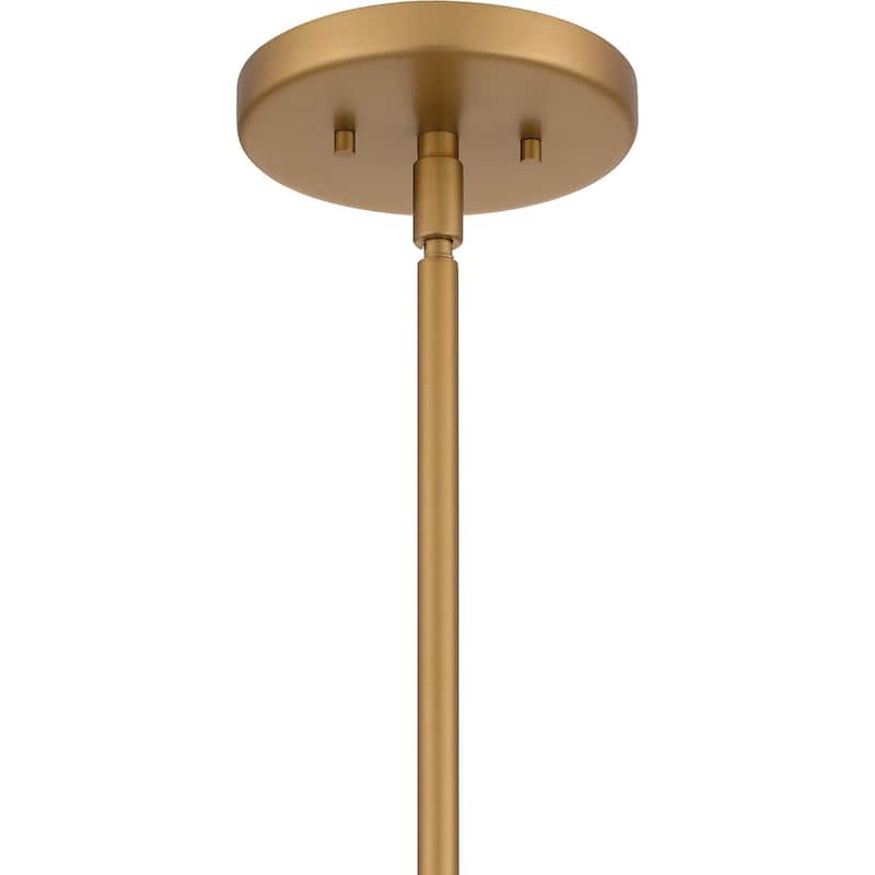 Brushed Weathered Brass Four Light Pendant from the Glinda Collection