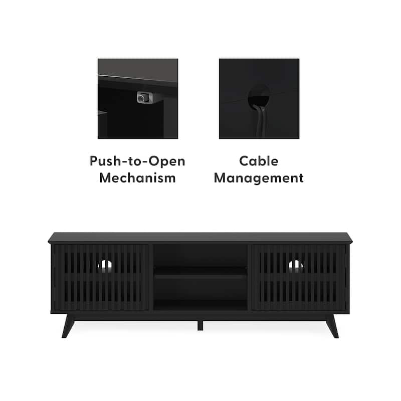 Plank and Beam Mid-Century Modern TV Stand