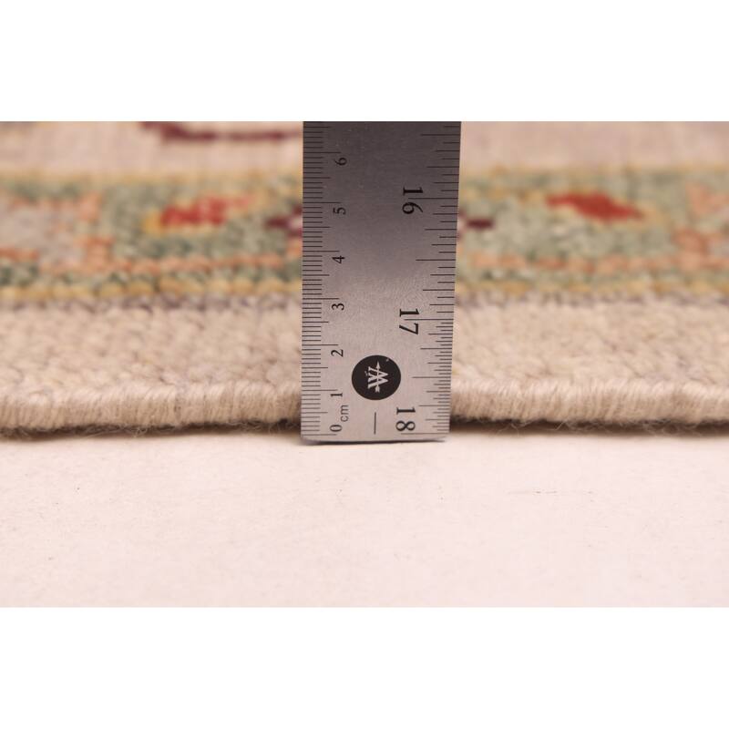 ECARPETGALLERY Hand-knotted Modern Oushak Light Grey Wool Rug - 7'10 x 9'8