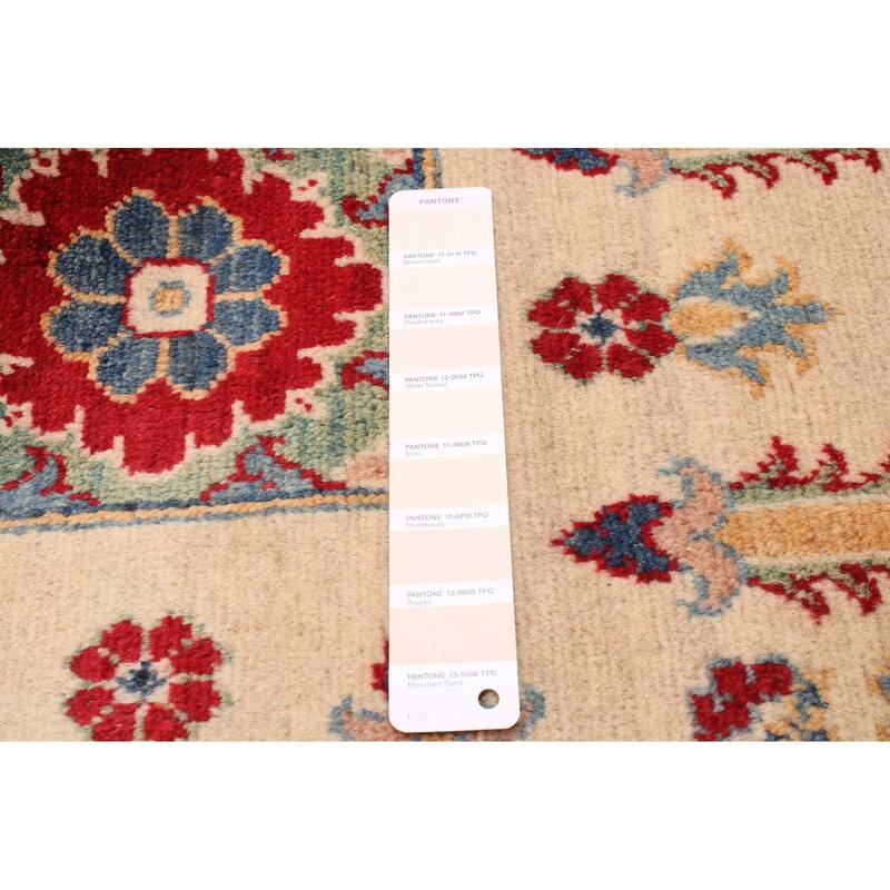 ECARPETGALLERY Hand-knotted Finest Ghazni Cream Wool Rug - 9'9 x 13'6