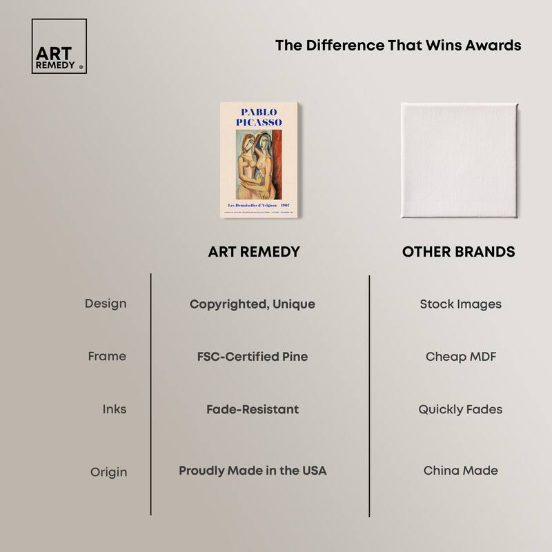 Picasso's Avignon Canvas by Art Remedy, Gallery Wrapped