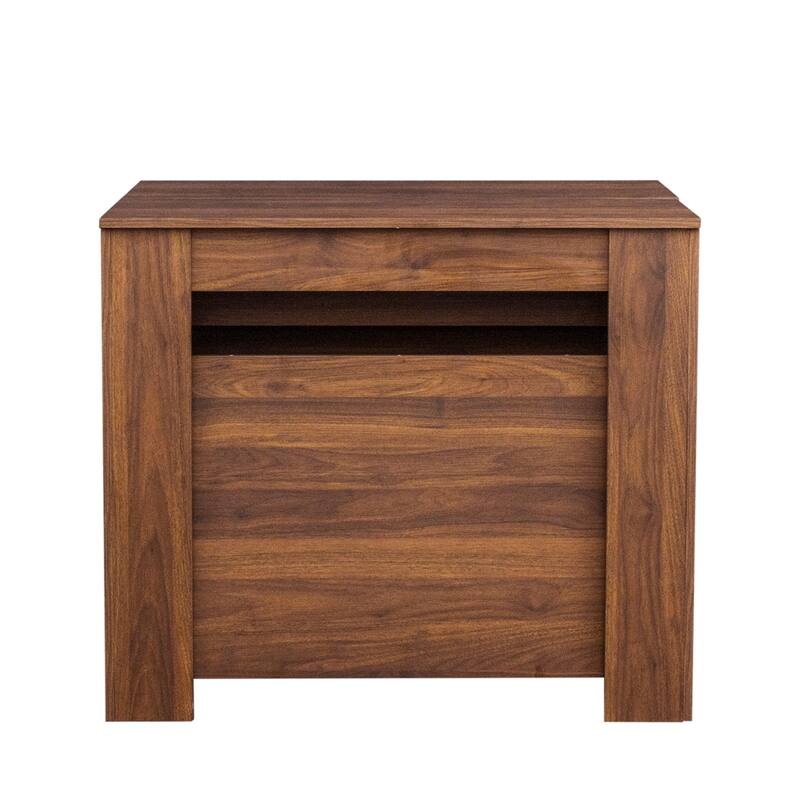 Wood Multifunctional Extendable Console Table - N/A