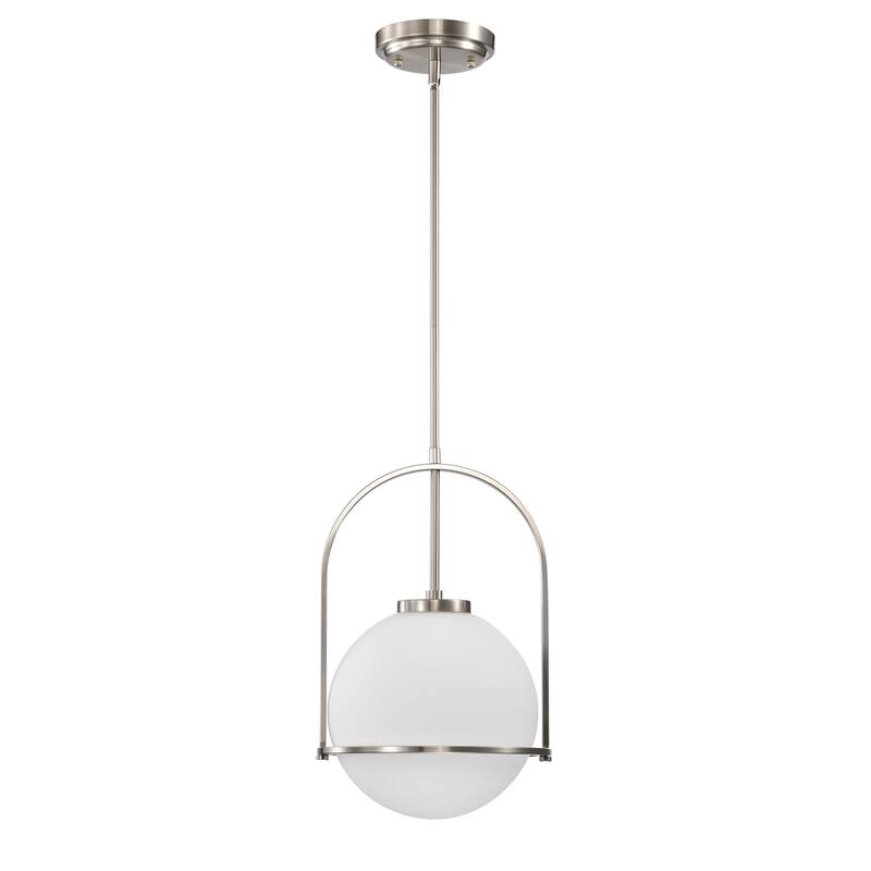 Moonrise 11 Inch Modern Opaque Glass Pendant