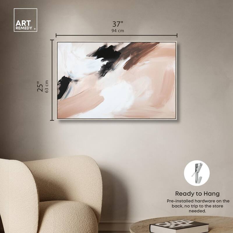 Swirls of Cream II Canvas by Art Remedy