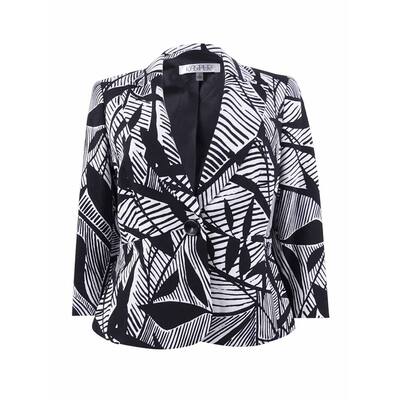 Kasper Women's Printed One-Button Blazer