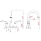 preview thumbnail 5 of 15, PROOX 4-inch Swivel Spout Centerset 3-hole Bathroom Faucet with Pop-up Drain