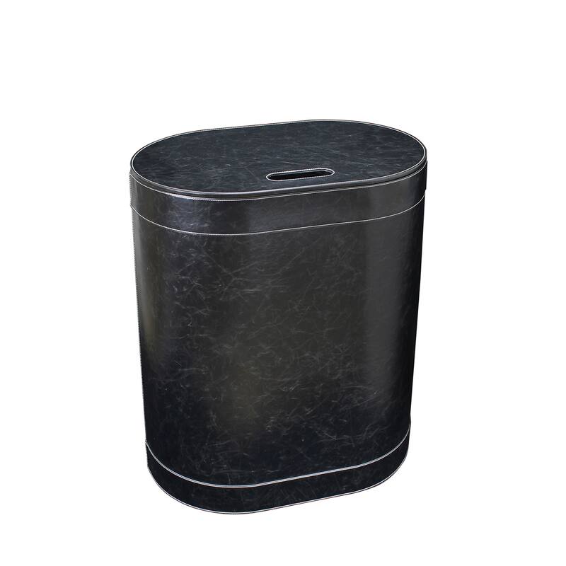 WS Bath Collections Vintage 2467 Vintage Synthetic Waste Basket - Black