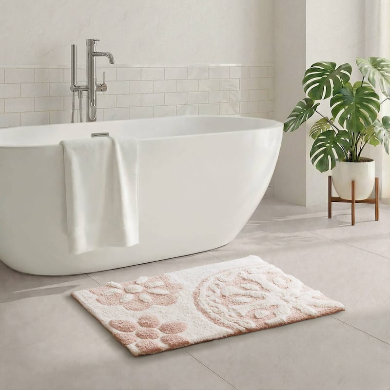 Madison Park Marrakesh Medallion Cotton Tufted Bath Rug