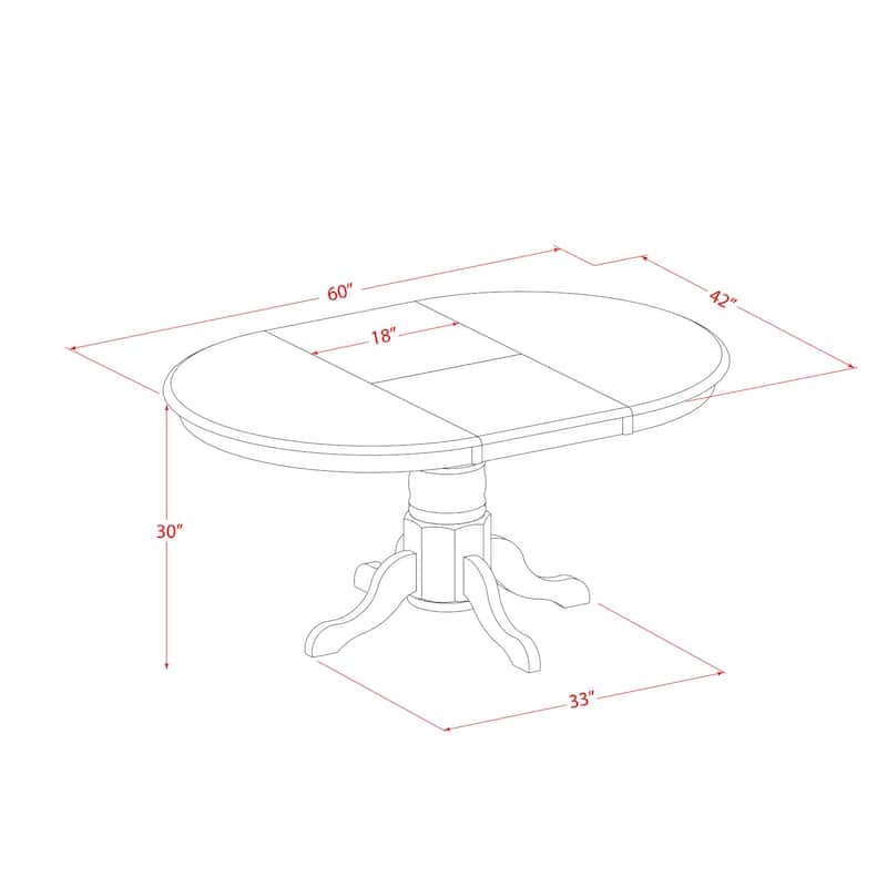 HomeStock 5-Piece Natural Oak Finish Solid Wood Top Dining table with 4 Chairs with Lattice Back